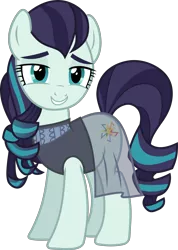 Size: 1821x2561 | Tagged: safe, artist:frownfactory, derpibooru import, coloratura, earth pony, pony, the mane attraction, .svg available, clothes, female, looking at you, mare, rara, simple background, solo, svg, transparent background, vector