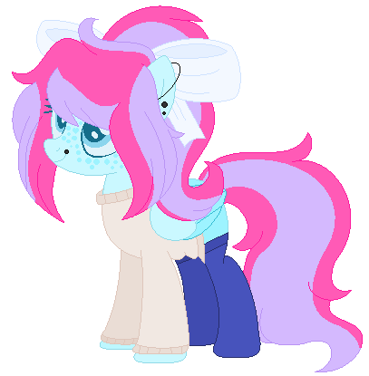 Size: 407x415 | Tagged: safe, artist:bezziie, derpibooru import, oc, oc:strawberry pie, unofficial characters only, pegasus, pony, base used, bow, clothes, female, hair bow, mare, simple background, socks, solo, sweater, transparent background