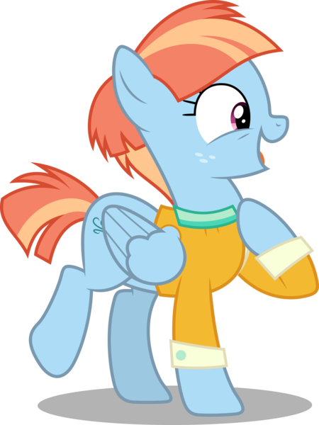 Size: 3748x5000 | Tagged: safe, artist:dashiesparkle, derpibooru import, windy whistles, pegasus, pony, parental glideance, .svg available, absurd resolution, clothes, cute, female, happy, mare, open mouth, raised hoof, simple background, solo, transparent background, vector, windybetes