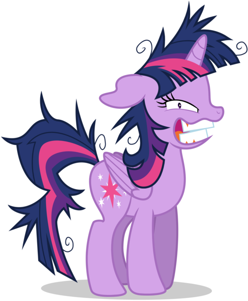 Size: 3500x4260 | Tagged: safe, artist:tomfraggle, derpibooru import, twilight sparkle, twilight sparkle (alicorn), alicorn, pony, lesson zero, crazy face, faic, female, horn, insanity, mare, simple background, solo, transparent background, twilight snapple, vector, wings