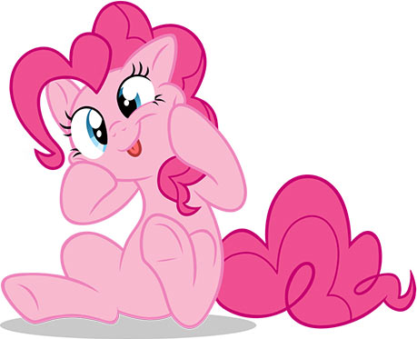 Size: 459x373 | Tagged: safe, artist:glamourkat, derpibooru import, edit, official, pinkie pie, pony, :p, cute, diapinkes, female, pinkie being pinkie, ponk, silly, silly face, silly pony, solo, tongue out