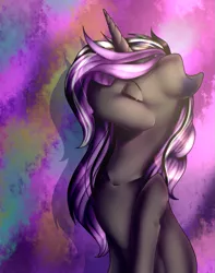 Size: 793x1005 | Tagged: safe, artist:xxmissteaxx, derpibooru import, oc, oc:reina, unofficial characters only, pony, unicorn, bust, female, mare, portrait, solo