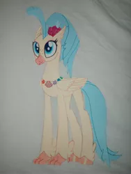 Size: 2448x3264 | Tagged: artist:justsomepainter11, classical hippogriff, craft, cutout, derpibooru import, hippogriff, my little pony: the movie, princess skystar, safe, seashell necklace, solo