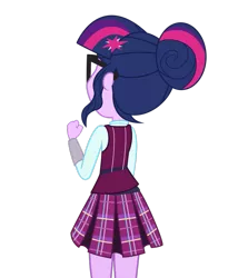 Size: 843x947 | Tagged: safe, artist:solywack, derpibooru import, sci-twi, twilight sparkle, equestria girls, friendship games, clothes, crystal prep academy uniform, school uniform, simple background, solo, transparent background, vector