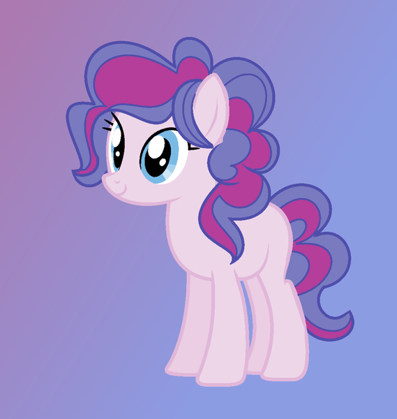 Size: 1024x1079 | Tagged: safe, artist:rose-moonlightowo, derpibooru import, oc, unofficial characters only, earth pony, pony, female, gradient background, mare, offspring, parent:party favor, parent:pinkie pie, parents:partypie, solo