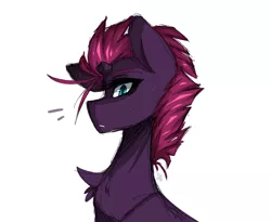 Size: 2577x2117 | Tagged: safe, artist:avimod, derpibooru import, tempest shadow, pony, unicorn, my little pony: the movie, broken horn, solo