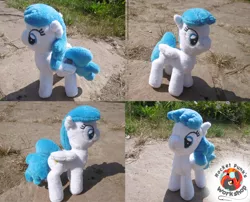 Size: 1600x1290 | Tagged: safe, artist:rocket-punk, derpibooru import, lightning bolt, white lightning, pegasus, pony, female, folded wings, irl, mare, photo, plushie, solo, standing