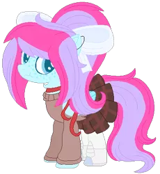 Size: 400x434 | Tagged: safe, artist:bezziie, derpibooru import, oc, oc:strawberry pie, unofficial characters only, pegasus, pony, base used, bow, clothes, cute, female, hair bow, mare, plaid, pleated skirt, ponytail, shoes, simple background, skirt, socks, solo, sweater, transparent background