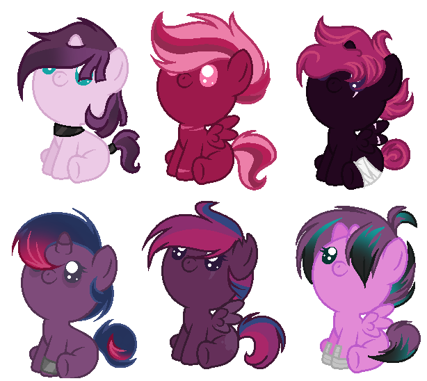 Size: 614x548 | Tagged: safe, artist:marielle5breda, derpibooru import, oc, unofficial characters only, pegasus, pony, unicorn, baby, baby pony, base used, colt, female, filly, magical lesbian spawn, male, offspring, parent:tempest shadow, parent:twilight sparkle, parents:tempestlight, simple background, transparent background