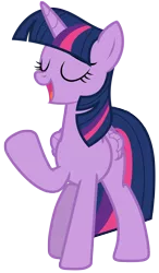 Size: 3850x6608 | Tagged: safe, artist:estories, derpibooru import, twilight sparkle, twilight sparkle (alicorn), alicorn, pony, eyes closed, high res, simple background, solo, transparent background, vector