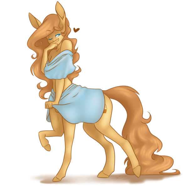 Size: 1024x1024 | Tagged: anthro, anthro centaur, artist:komainumidoriyama, centaur, clothes, derpibooru import, oc, ponytaur, safe, simple background, solo, taur, transparent background, unofficial characters only