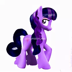 Size: 1080x1080 | Tagged: safe, artist:eclipsedflame, derpibooru import, twilight sparkle, earth pony, pony, leak, spoiler:g5, earth pony twilight, g5, photoshop, solo, spoiler, twilight sparkle (g5), watermark