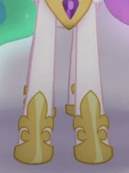 Size: 215x289 | Tagged: safe, derpibooru import, screencap, princess celestia, pony, my little pony: the movie, cropped, hoof shoes, hooves, legs, pictures of legs