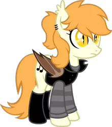 Size: 1280x1455 | Tagged: safe, artist:fletcherthehuntress, derpibooru import, oc, oc:oriane flatline, unofficial characters only, bat pony, pony, clothes, female, jacket, mare, shirt, simple background, solo, transparent background