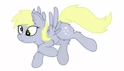 Size: 4542x2592 | Tagged: safe, artist:starstridepony, derpibooru import, derpy hooves, pony, cute, derp, fluffy, flying, heart eyes, legitimately amazing mspaint, ms paint, simple background, solo, white background, wingding eyes