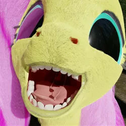 Size: 4096x4096 | Tagged: suggestive, artist:ponyguy456, derpibooru import, fluttershy, pony, 3d, absurd resolution, drool, drool string, eye reflection, fetish, flutterpred, gullet, human teeth, kitchen eyes, mawshot, moist, non-fatal vore, open mouth, realistic, reflection, salivating, slime, slimy, soft vore, tongue out, uncanny valley, uvula, vore