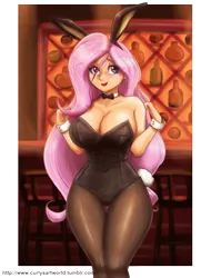 Size: 1600x2105 | Tagged: adorasexy, artist:king-kakapo, artist:mrscurlystyles, bar, beautiful, big breasts, blushing, bowtie, breasts, bunny ears, bunny girl, bunny suit, busty fluttershy, cleavage, clothes, colored, cuffs (clothes), cute, derpibooru import, female, fluttershy, hips, human, humanized, leotard, looking at you, pantyhose, playboy, playboy bunny, sexy, shyabetes, smiling, solo, stupid sexy fluttershy, suggestive, thighs