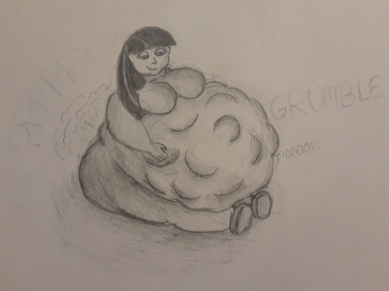 Size: 2576x1932 | Tagged: artist:kirkjackson, belly, big belly, breasts, derpibooru import, fart, fart fetish, fat, fat fetish, fetish, human, humanized, impossibly large belly, stomach noise, stuffed, suggestive, traditional art, twilight sparkle, twipred, vore