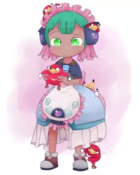 Size: 1280x1600 | Tagged: anime, artist:kryptchild, clothes, crossdressing, crossover, cute, cutie mark, dark skin, derpibooru import, diasnails, dress, glitter shell, holding, human, humanized, knuckles the echidna, made in abyss, male, maruruk, meme, safe, shoes, snail, snails, solo, sonic the hedgehog (series), ugandan knuckles, wat