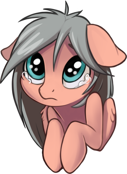 Size: 1082x1481 | Tagged: safe, artist:taneysha, derpibooru import, oc, oc:gearsy septima, unofficial characters only, pegasus, pony, bust, crying, cute, female, floppy ears, hnnng, mare, sad, simple background, solo, sticker, transparent background