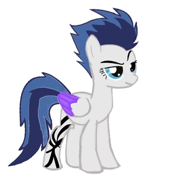 Size: 768x768 | Tagged: safe, artist:wonderschwifty, derpibooru import, oc, oc:switch, oc:switch storm, unofficial characters only, pegasus, pony, female, mare, recolor, simple background, solo, tattoo, white background