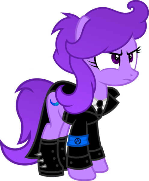 Size: 1280x1547 | Tagged: safe, artist:fletcherthehuntress, derpibooru import, oc, oc:vyolet flower, unofficial characters only, earth pony, pony, boots, clothes, female, mare, shoes, simple background, solo, suit, transparent background