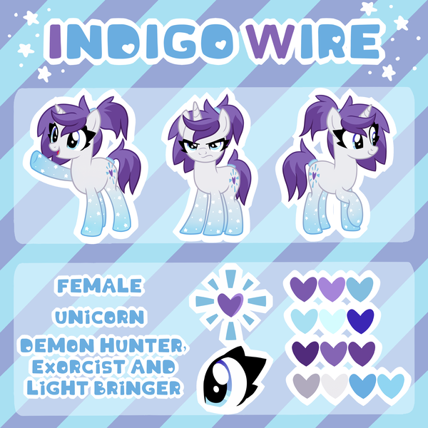 Size: 4000x4000 | Tagged: safe, artist:partylikeanartist, derpibooru import, oc, oc:indigo wire, unofficial characters only, pony, unicorn, abstract background, absurd resolution, base used, cutie mark, female, gradient hooves, mare, not rarity, ponytail, reference, reference sheet, show accurate, solo, trace