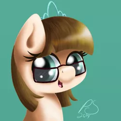 Size: 1300x1300 | Tagged: safe, artist:jonnysalami, derpibooru import, zippoorwhill, pegasus, pony, bust, female, filly, portrait, simple background, solo