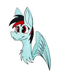 Size: 768x1024 | Tagged: safe, artist:daytona, derpibooru import, oc, oc:daytona, unofficial characters only, pegasus, pony, cute, female, fluffy, mare, simple background, smiling, solo, transparent background, wings