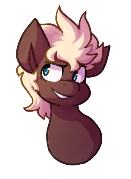 Size: 779x1065 | Tagged: safe, artist:crownedspade, derpibooru import, oc, oc:chocolate pudding, unofficial characters only, pony, bust, male, portrait, simple background, solo, stallion, transparent background