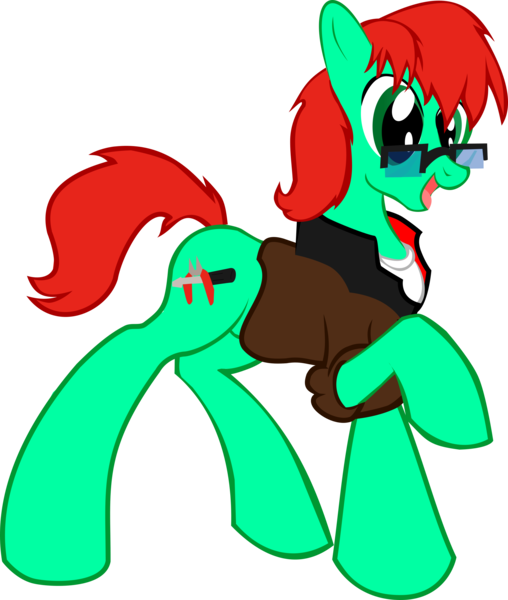 Size: 2272x2682 | Tagged: safe, artist:wyren367, derpibooru import, oc, oc:scratch build, unofficial characters only, pony, happy, male, raised hoof, simple background, stallion, vector