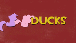 Size: 1280x720 | Tagged: safe, artist:johnjoseco, artist:lunati, derpibooru import, applejack, discord, fluttershy, pinkie pie, princess cadance, princess celestia, princess luna, rainbow dash, rarity, twilight sparkle, twilight sparkle (alicorn), alicorn, duck, duck pony, animated, bonus ducks, duckface, elements of harmony, flutterduck, loop, mane six, parody, rainbow duck, sound, spy, team fortress 2, webm