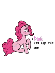 Size: 5400x7200 | Tagged: safe, artist:foxsystem12, derpibooru import, pinkie pie, absurd resolution, bronybait, cute, diapinkes, heart, heart eyes, hearts and hooves day, holiday, love, pink, pun, simple background, solo, text, transparent background, valentine's day, wingding eyes