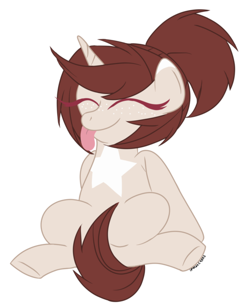 Size: 1280x1578 | Tagged: safe, artist:ipandacakes, derpibooru import, oc, oc:pancake, unofficial characters only, pony, unicorn, :p, clumsy, cute, silly, silly pony, simple background, solo, tongue out, transparent background