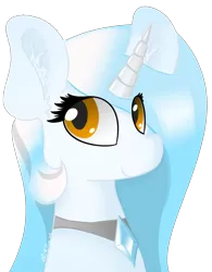 Size: 3150x4035 | Tagged: safe, artist:notmywing, derpibooru import, oc, oc:pure spell, unofficial characters only, pony, unicorn, bust, eyelashes, fluffy, gem, jewelry, necklace, portrait, simple background, solo, transparent background