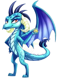 Size: 759x1028 | Tagged: artist:arcadianphoenix, curved horn, derpibooru import, dice, dragon, dragoness, dragon lord ember, female, looking at you, princess ember, safe, simple background, smiling, solo, transparent background, watermark