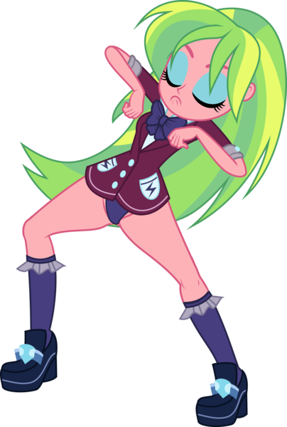 Size: 4500x6688 | Tagged: suggestive, artist:dirty mike, artist:xebck, derpibooru import, edit, edited edit, editor:slayerbvc, vector edit, lemon zest, equestria girls, absurd resolution, clothes, crystal prep academy uniform, female, krumping, no pants, panties, purple underwear, right there in front of me, school uniform, simple background, solo, solo female, transparent background, underwear, underwear edit, vector