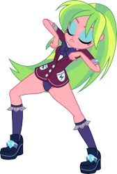 Size: 4500x6688 | Tagged: suggestive, artist:dirty mike, artist:xebck, derpibooru import, edit, edited edit, editor:slayerbvc, vector edit, lemon zest, equestria girls, absurd resolution, clothes, crystal prep academy uniform, female, krumping, no pants, panties, purple underwear, right there in front of me, school uniform, simple background, solo, solo female, transparent background, underwear, underwear edit, vector