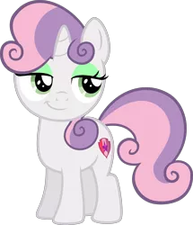 Size: 4419x5129 | Tagged: absurd resolution, artist:osipush, cutie mark, derpibooru import, edit, eyeshadow, makeup, safe, simple background, smug, solo, .svg available, sweetie belle, the cmc's cutie marks, the fault in our cutie marks, transparent background, vector, vector edit