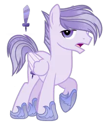 Size: 932x1108 | Tagged: safe, artist:marielle5breda, derpibooru import, oc, oc:crystal sword, unofficial characters only, pegasus, pony, cutie mark, male, offspring, parent:crystal guard, parent:princess celestia, simple background, solo, stallion, transparent background