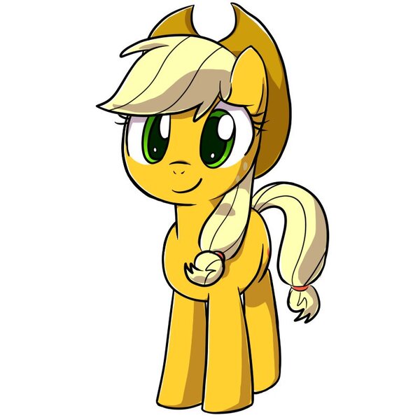 Size: 800x800 | Tagged: safe, artist:yosixi, derpibooru import, applejack, earth pony, pony, cowboy hat, female, hat, mare, simple background, solo, white background