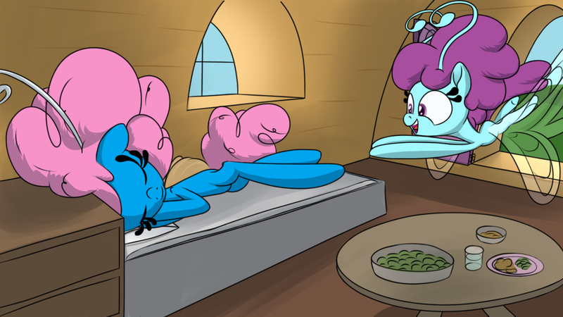 Size: 1280x720 | Tagged: artist:foal, breezie, derpibooru import, father and child, male, older, safe, seabreeze, sleeping