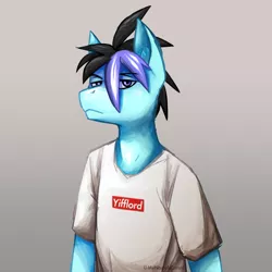 Size: 4000x4000 | Tagged: anthro, anthro oc, artist:comically backfired, derpibooru import, horse, oc, oc:nos, parody, safe, scoff, supreme, unofficial characters only