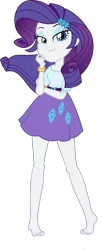 Size: 1500x3629 | Tagged: safe, artist:dirty mike, artist:xebck, derpibooru import, edit, edited edit, editor:slayerbvc, vector edit, rarity, equestria girls, barefoot, clothes, feet, female, legs, nail polish, simple background, skirt, solo, transparent background, vector