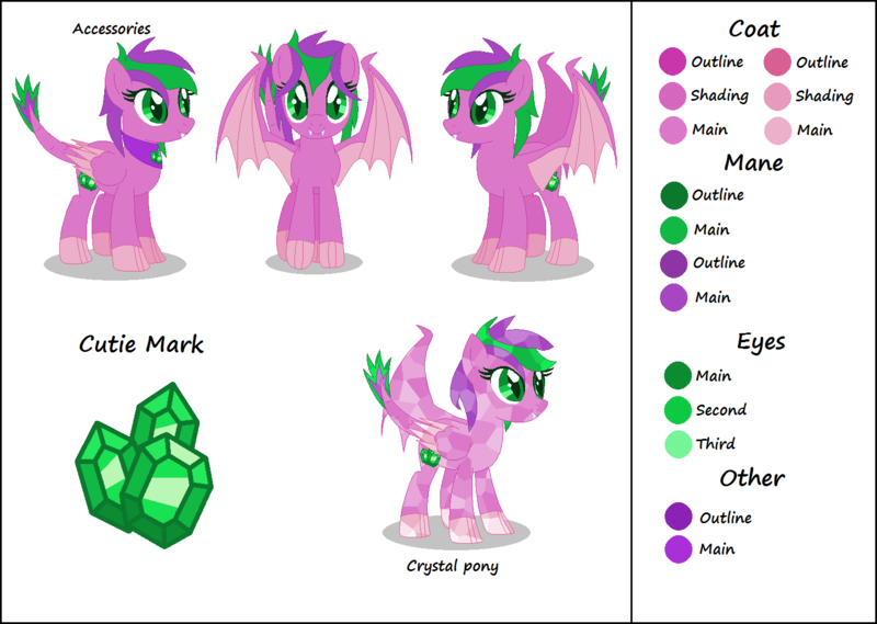 Size: 1463x1041 | Tagged: alternate universe, amespike, artist:razorbladetheunicron, base used, crystal pony, cutie mark, derpibooru import, dragon wings, fangs, hybrid, lateverse, next generation, oc, oc:firestorm swirl, offspring, parent:amethyst star, parents:amespike, parent:spike, reference sheet, safe, scales, spiky mane, tail, unofficial characters only