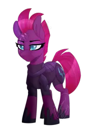 Size: 754x1000 | Tagged: safe, artist:jacobdawz, derpibooru import, tempest shadow, pony, unicorn, my little pony: the movie, armor, broken horn, eye scar, heart eyes, scar, simple background, solo, transparent background, wingding eyes