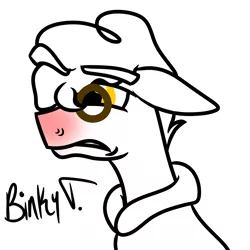 Size: 2000x2000 | Tagged: safe, artist:binkyt11, derpibooru import, svengallop, earth pony, pony, 2018, angry, clothes, eyebrows, flat mane, male, nostril flare, partial color, red nosed, robe, sick, simple background, sketch, sketch dump, solo, stallion, wip