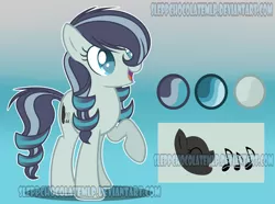 Size: 2792x2072 | Tagged: safe, artist:sleppchocolatemlp, derpibooru import, oc, oc:carli, unofficial characters only, earth pony, pony, female, high res, mare, offspring, parent:coloratura, parent:oc:twilight sky, parents:canon x oc, reference sheet, solo, watermark