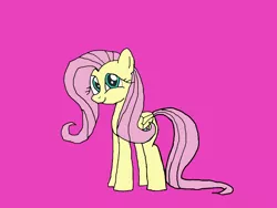 Size: 1600x1200 | Tagged: safe, artist:gempainter32, artist:icey-wicey-1517, derpibooru import, fluttershy, pegasus, pony, colored, female, mare, purple background, simple background, solo