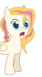 Size: 326x600 | Tagged: safe, artist:hotkinkajou, derpibooru import, oc, oc:bombshell, unofficial characters only, pegasus, pony, reaction image, shocked, simple background, solo, transparent background